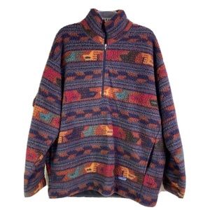 Vintage 1996 Patagonia Shearling Synchilla Sweater-Anatolia Copper